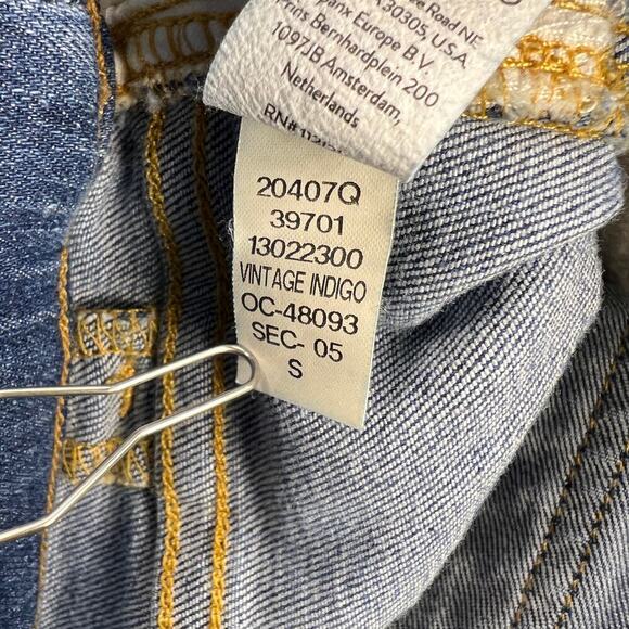 SPANX Seamed Front Wide Leg Pull On Stretch Jeans Vintage Indigo Wash Size S - Picture 14 of 16